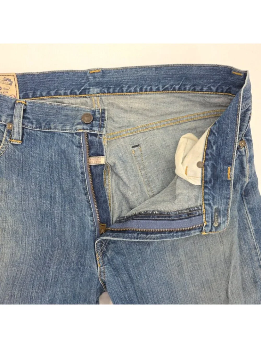 Polo Ralph Lauren Thompson Relaxed Jeans Mens 34x30 Blue Denim Straight